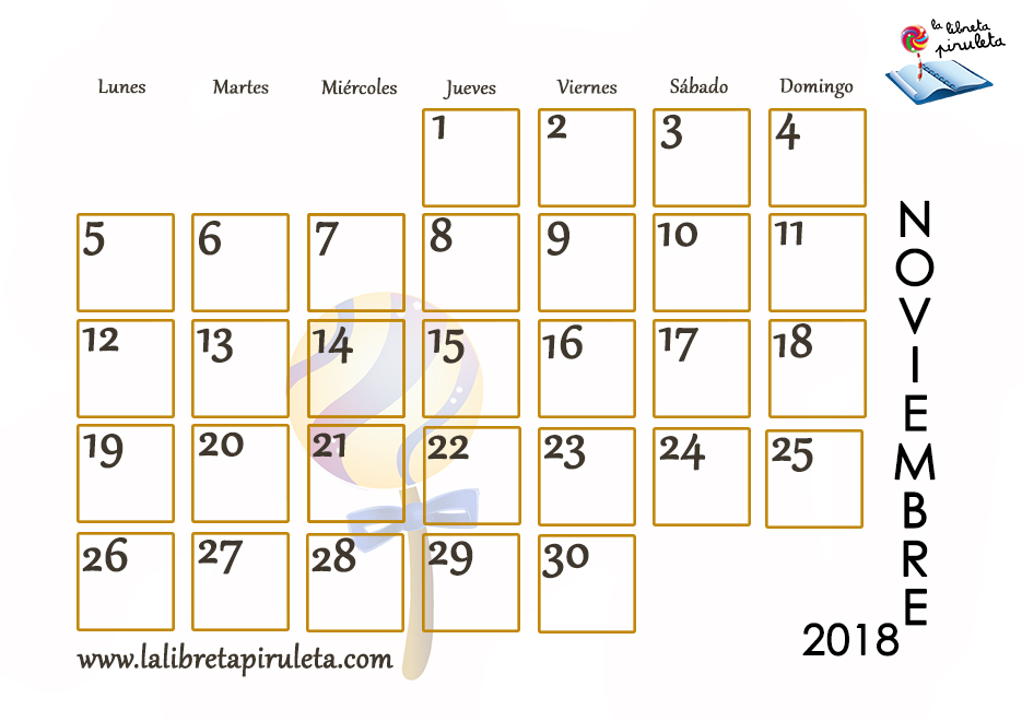 Nuestros Calendarios Para Descargar E Imprimir La Libreta Piruleta