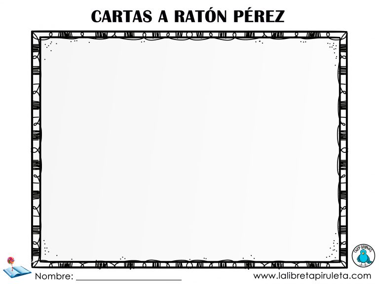 🐭 Libro de lectura para niños: Cartas a Ratón Pérez - La libreta piruleta