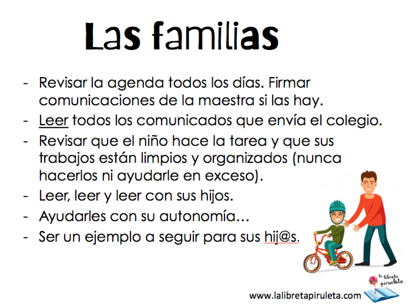 Reunión con las familias