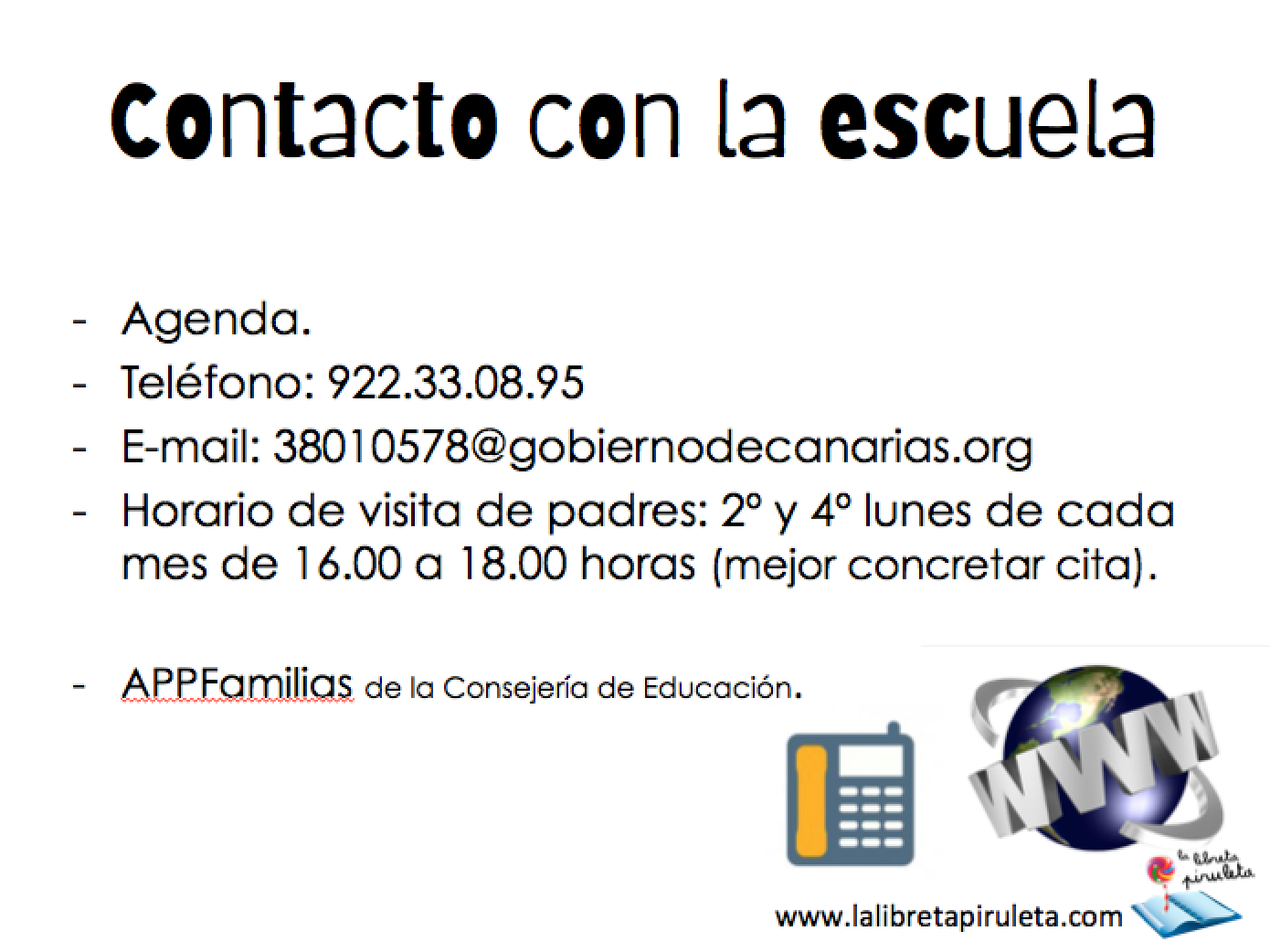 Reunión con las familias