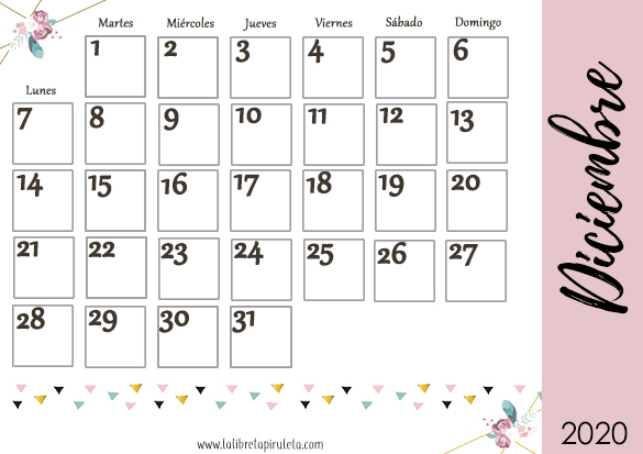 Calendario escolar 20